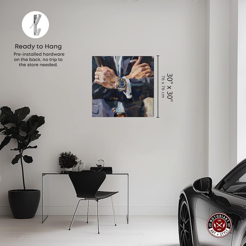 Notoriart Down To Business Gallery Wrapped Men Style 1 Piece Canvas Wall Art