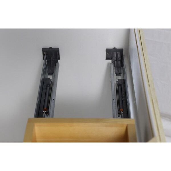 Design House 915686 Soft Close - Design House 915686 Soft Close 21 Inch Undermount Drawer Glides For Kitchen Cabinet 1 Pair 