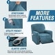 preview thumbnail 20 of 19, Enova Home Velvet Spandex Recliner Chair Slipcover with Elastic Bottom Side Pocket