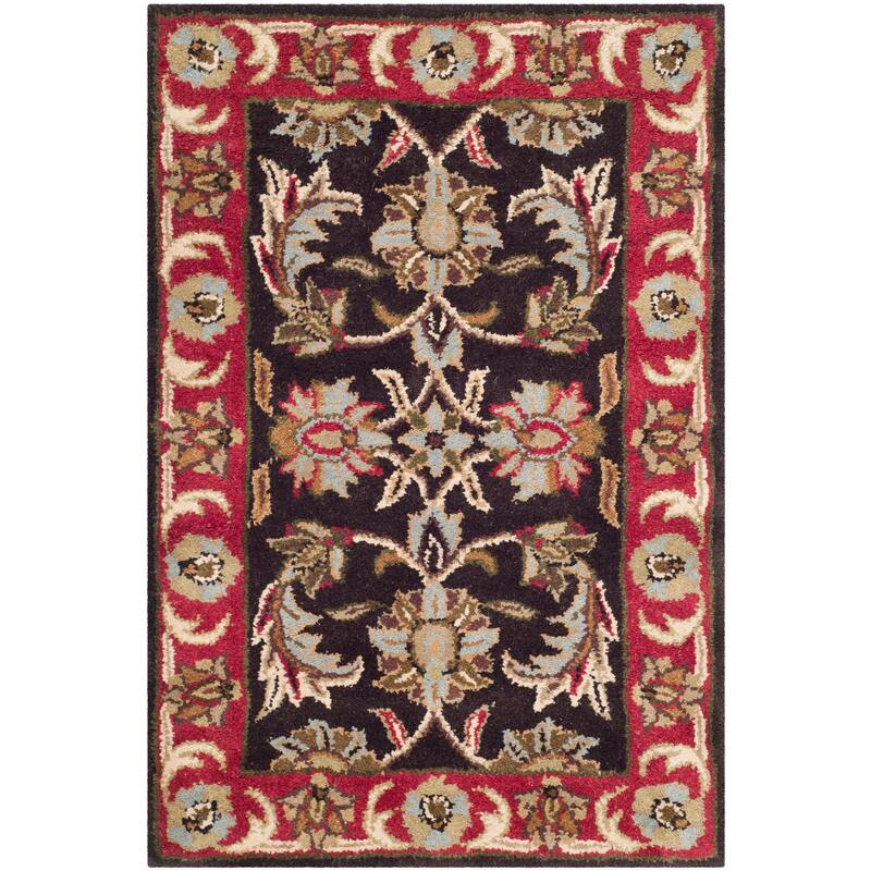 SAFAVIEH Handmade Heritage Tangier Traditional Oriental Wool Rug