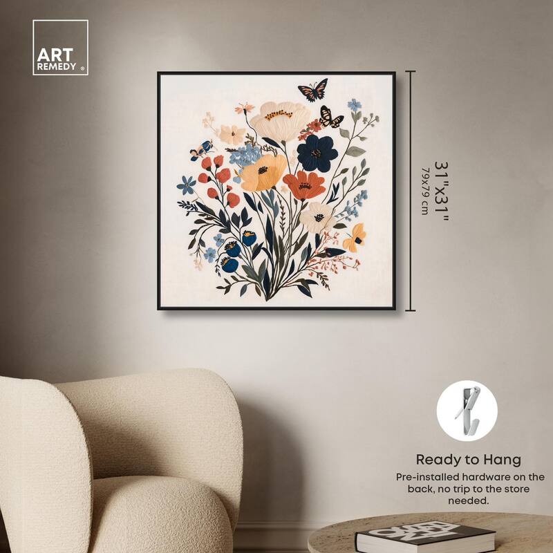 Garden of Threads I Canvas by Art Remedy