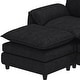 preview thumbnail 29 of 28, Moasis 142 Inch Modular Velvet Sectional Sofa with Movable Ottoman and Pillow Armrest for Living Room