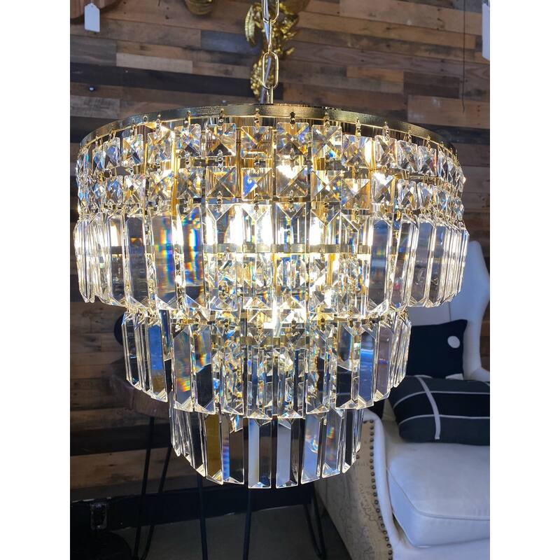 Luxury Crystal Chandelier Flush Mount