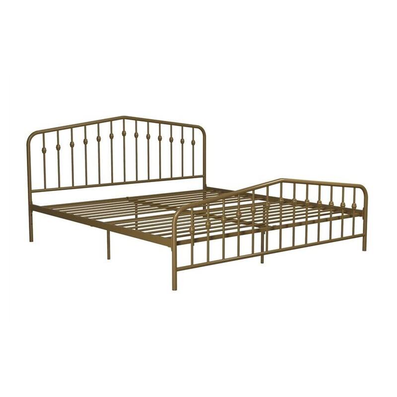 King Size Adjustable Metal Bed Gold Bed Bath & Beyond 37456814