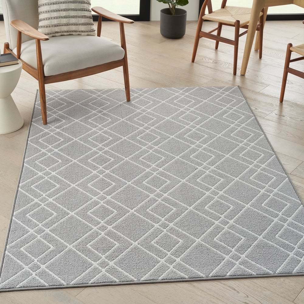Nourison Modern Lines Diamond Geometric Area Rug