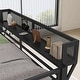 preview thumbnail 5 of 10, Queen Over Queen Bunk Bed, Heavy Duty Beds Frame with Ladder & Guardrail