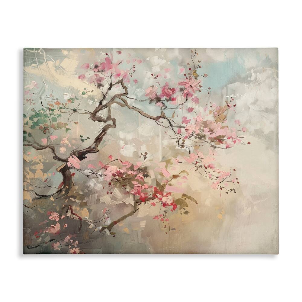 Stupell Wild Cherry Blossoms Tree Canvas Wall Art Design By Arlington Prints