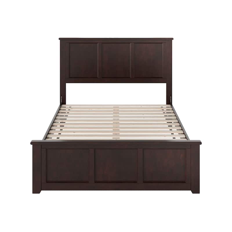 Charlotte Solid Wood Low Profile Platform Bed with Matching Footboard