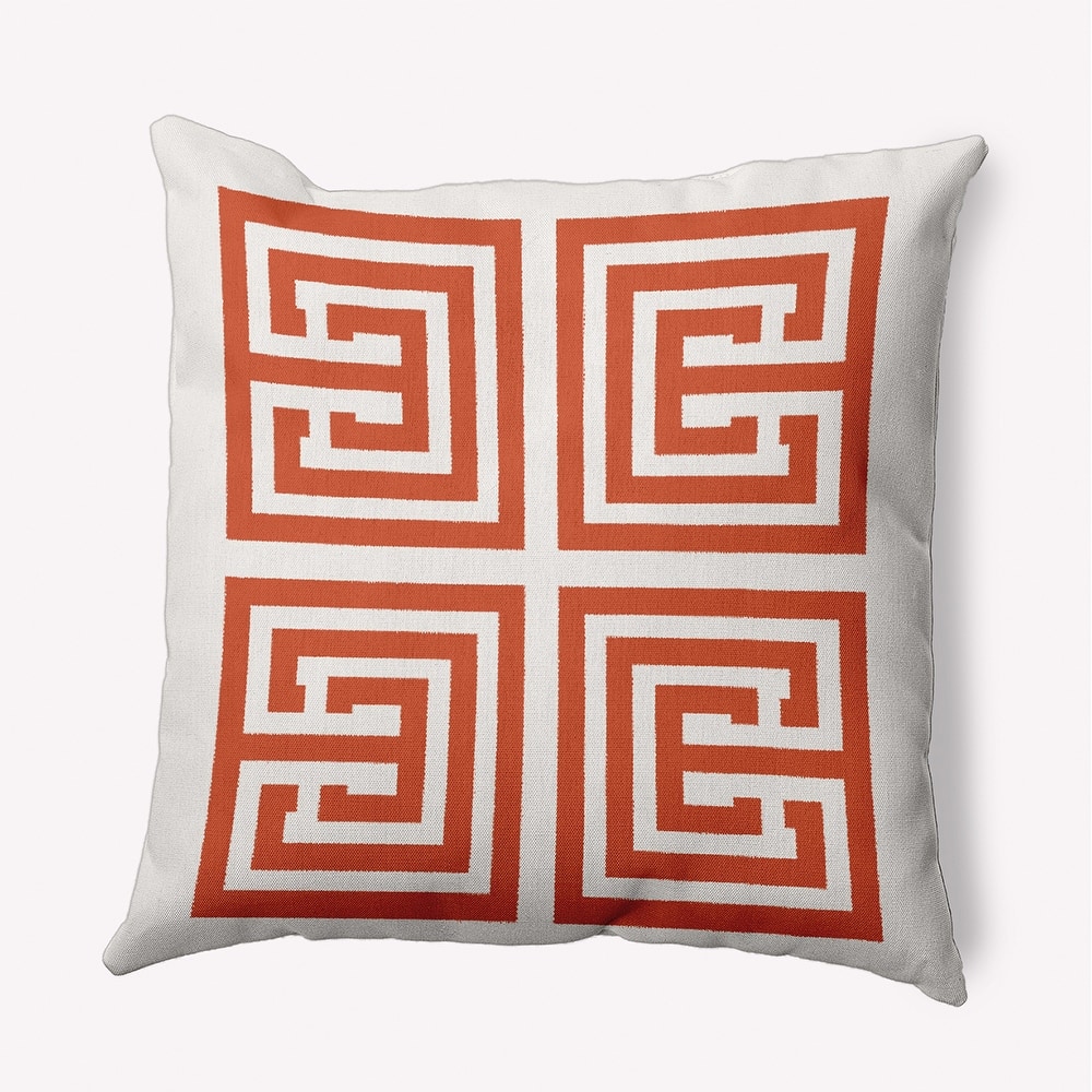 Greek Key Decorative Indoor/Outdoor Pillow