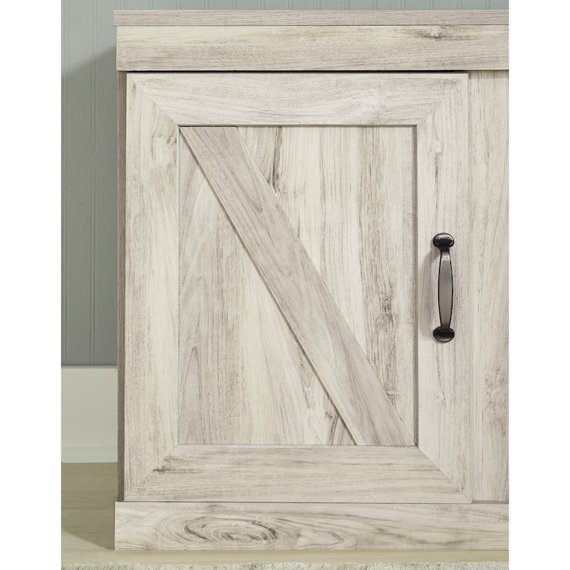 Signature Design by Ashley Wynnlow Weathered Woodgrain 60-inch TV Stand