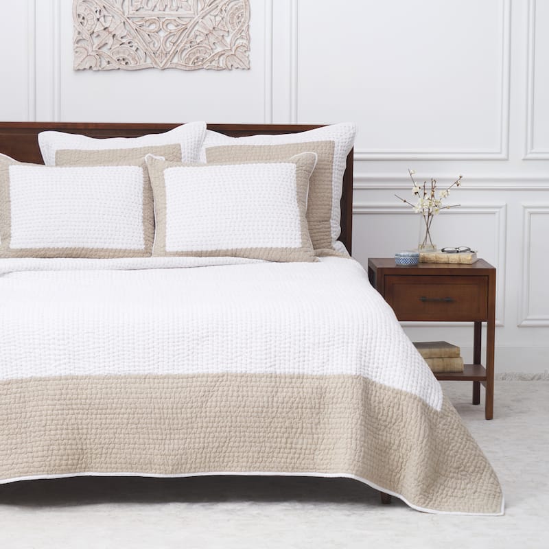 Tamia Natural Bedding Quilt Collection
