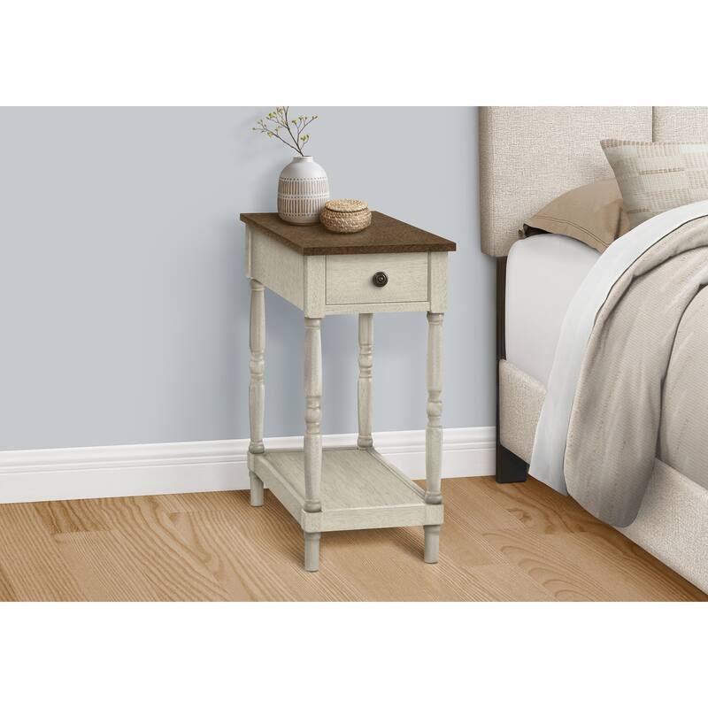 Accent Table, 2 Tier, End, Side Table, Nightstand, Bedroom