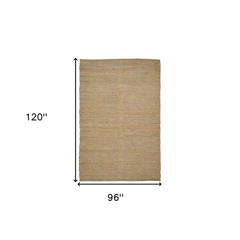 HomeRoots Striped Lodge Rectangle Area Rug