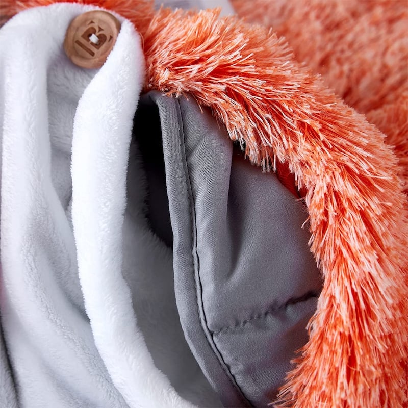 Chommie Weighted Coma Inducer® Comforter - Are You Kidding - Frosted Orange