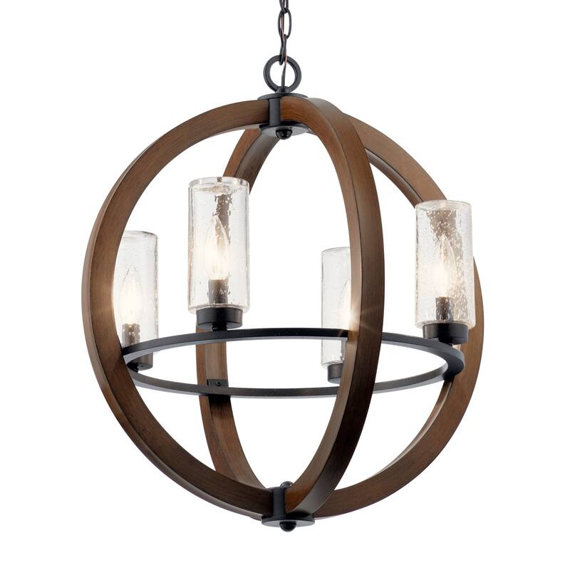 Kichler Grand Bank 4 Light 20" Wide Outdoor Globe Chandelier