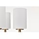 preview thumbnail 9 of 14, Liam 6 Light Chandelier Burnished Brass White Opal Glass - Burnished Brass