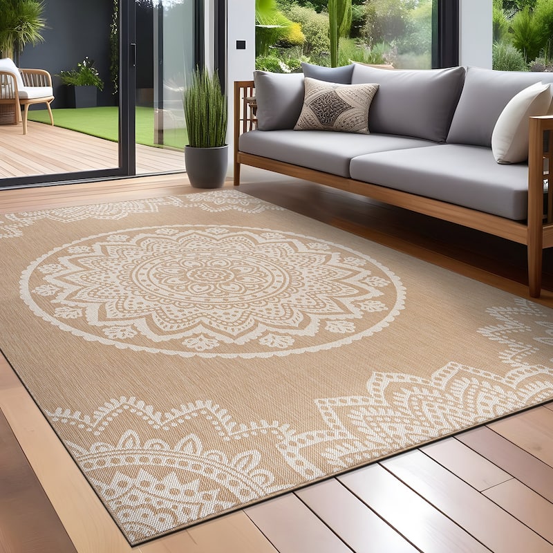 Beverly Rug Waikiki Insignia Modern Indoor Outdoor Rug