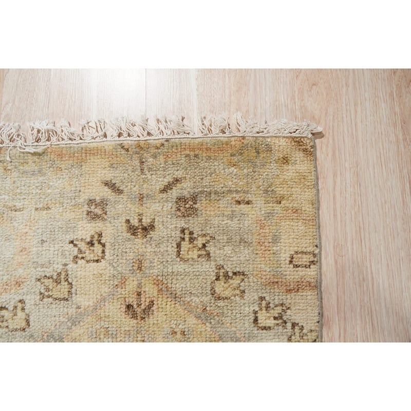 Hand-Knotted Wool Modern Knot Rug, 5' x 8', Blue Area Rug, Stylish Luxurious Soft Texture for Bedrooms - L