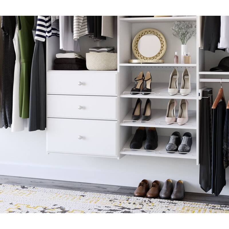 Easy Track Dual Tower Deluxe Closet Kit