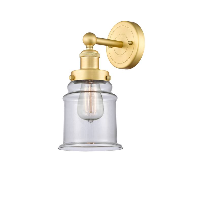 Innovations Lighting Canton - 1 Light 6" Sconce - Clear/Satin Gold