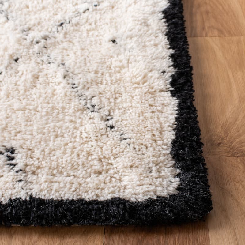 SAFAVIEH Handmade Casablanca Shag Mickaelle 1-inch Thick Wool Rug