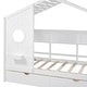 preview thumbnail 12 of 50, House Bed with 2 Storage Drawers, Kids Bed with Storage Shelves, Wooden House Bed Frame for Girls, Boys