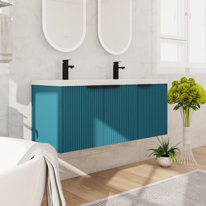 Beingnext 36"/48" Bathroom Vanity with Sink, Floating Bathroom Vanity with Soft Close Door