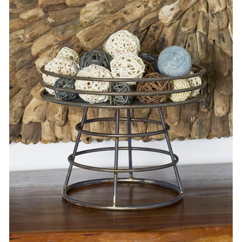 Gray Metal Cake Stand