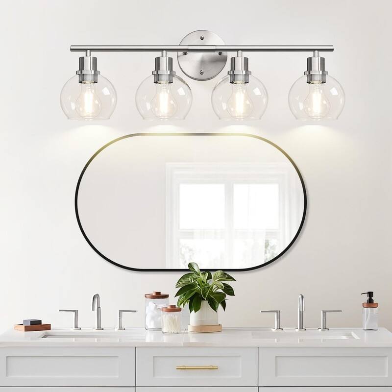 Upgrade 4-Light Bathroom Light Fixtures