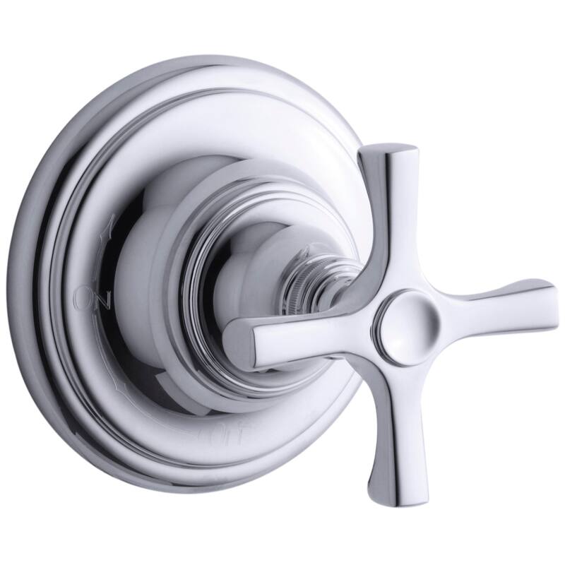 Kallista Bellis Cross Handle Volume Control Valve Trim - Less Rough In - Polished Chrome
