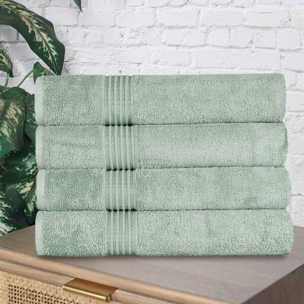 Superior Heritage Egyptian Cotton Absorbent Bath Towel Set of 4 - Sage