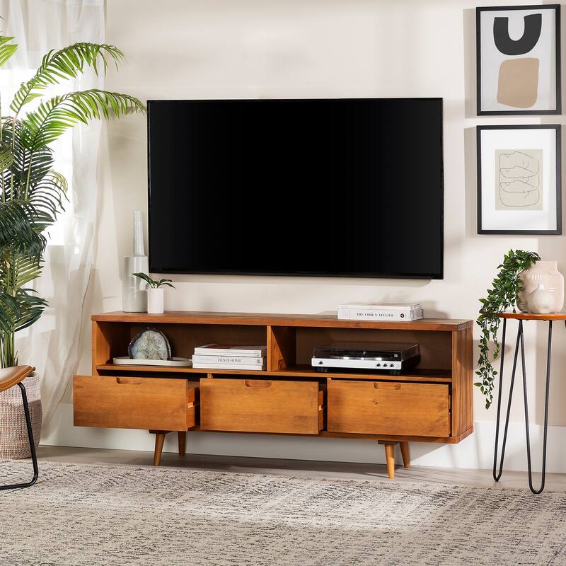 Middlebrook Alby 58-inch Mid-Century Solid Wood TV Stand