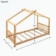 preview thumbnail 10 of 18, Twin Size House Platform Bed with Headboard and Footboard