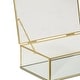preview thumbnail 12 of 10, Lume Glass & Metal Frame Storage Box