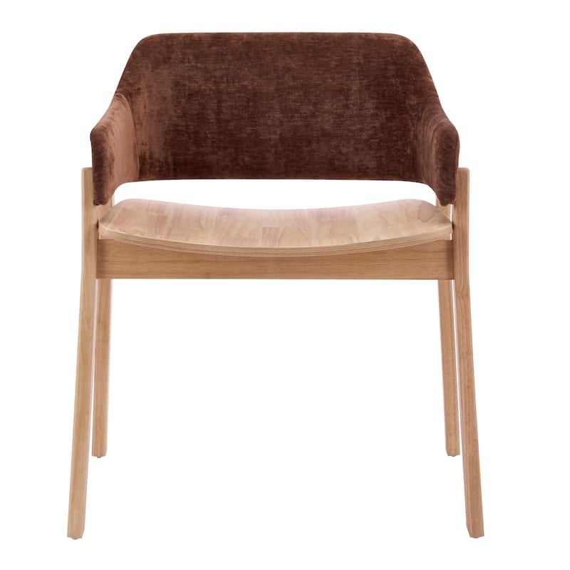 Christopher Knight Home - Modern Wooden Upholstered Dining Chair with Armrests