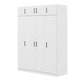 preview thumbnail 6 of 18, Large Floor Organizer with 4-Door Wardrobe with Drawer and Top Cabinet