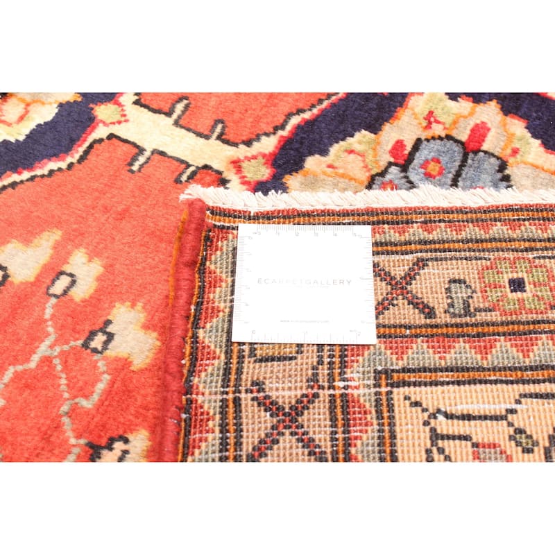 ECARPETGALLERY Hand-knotted Andelz Red Wool Rug - 3'9 x 10'8