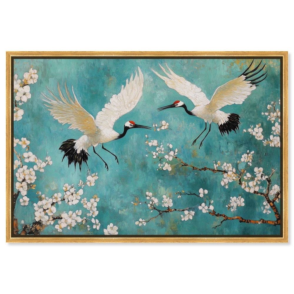 Gentle Tiger Nap Canvas Elegant Birds by Art Remedy