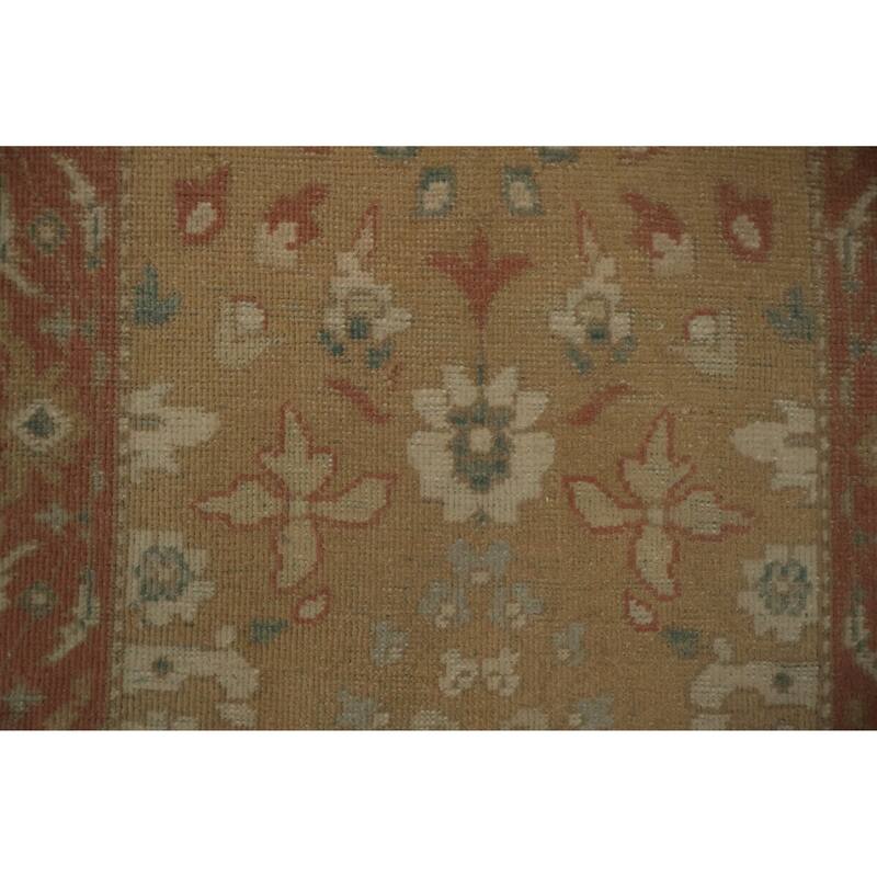 Hand Knotted Oriental 100% Wool Carpet Traditional All-Over Brown Ziegler Area Rug - 3' 10'' X 2' 0''