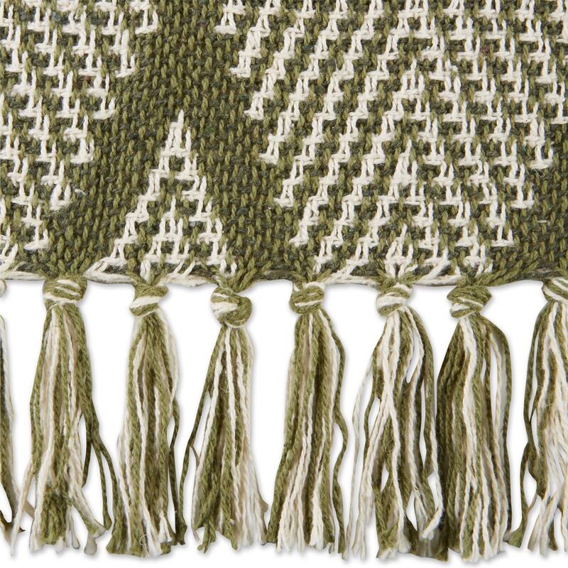 DII Natural Tone Multi Diamond Throw