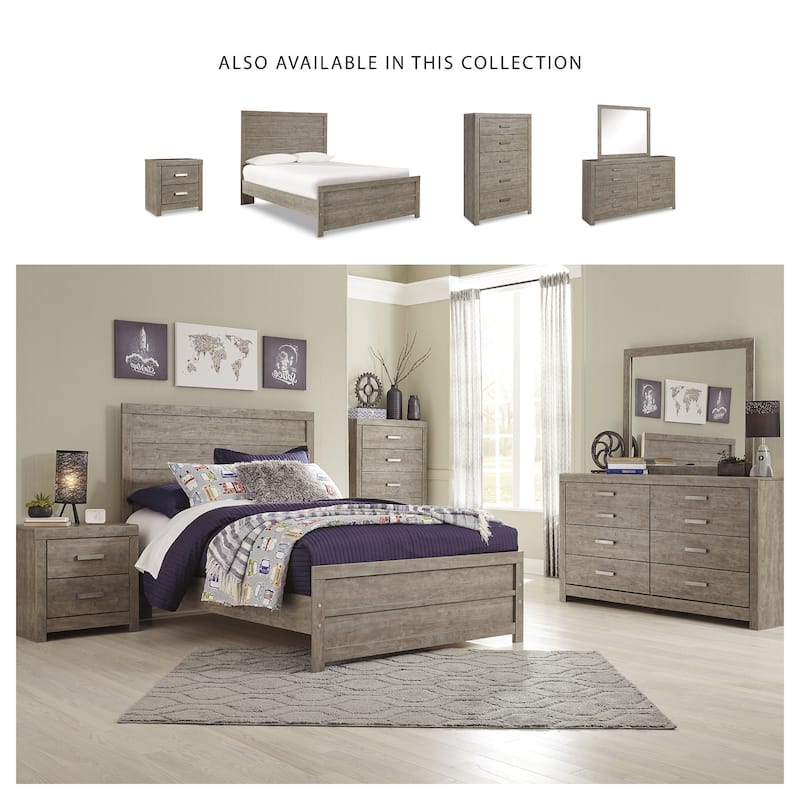 Signature Design by Ashley Balnain Grey Panel Bed