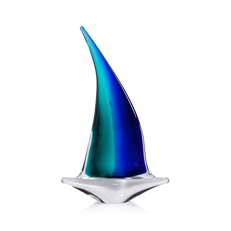 Marisol 2-Piece Assorted Set Decorative Glass Sailboats