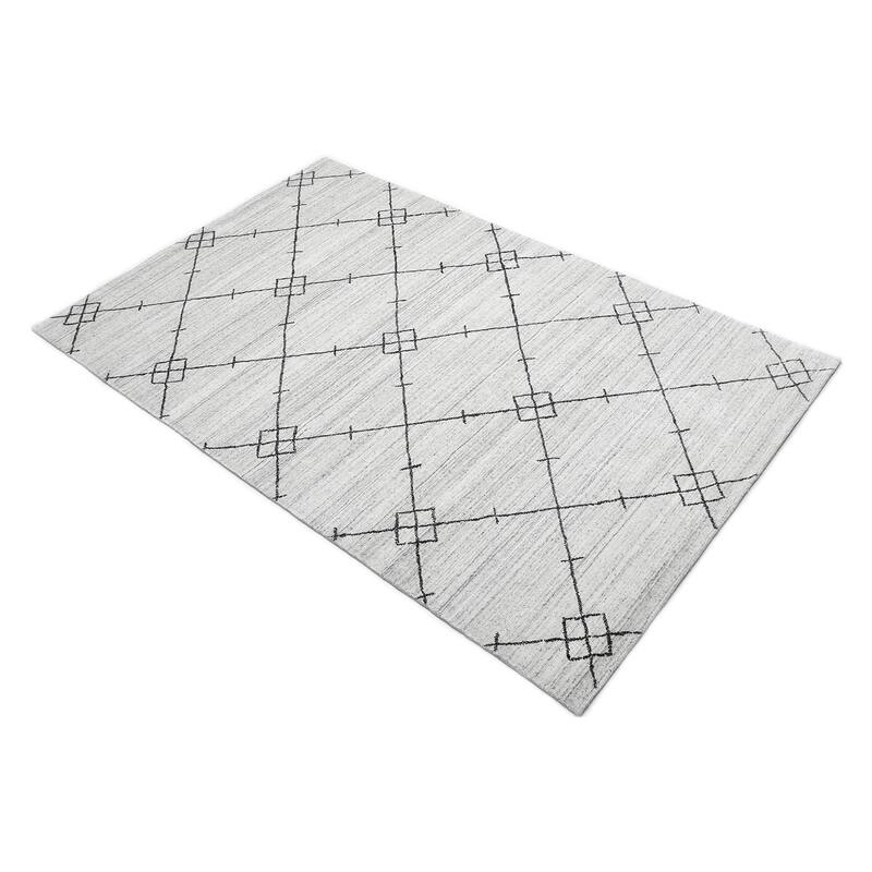 Overton Handmade Boho Geometric Area Rug