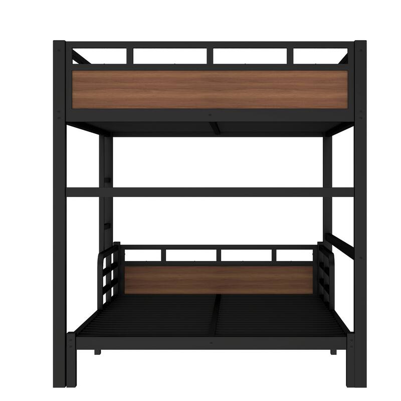 Metal High Loft Bed and Platform Bed, Heavy Duty Metal Bunk Bed Frame, Noise Free, Can be Converted into 2 Beds