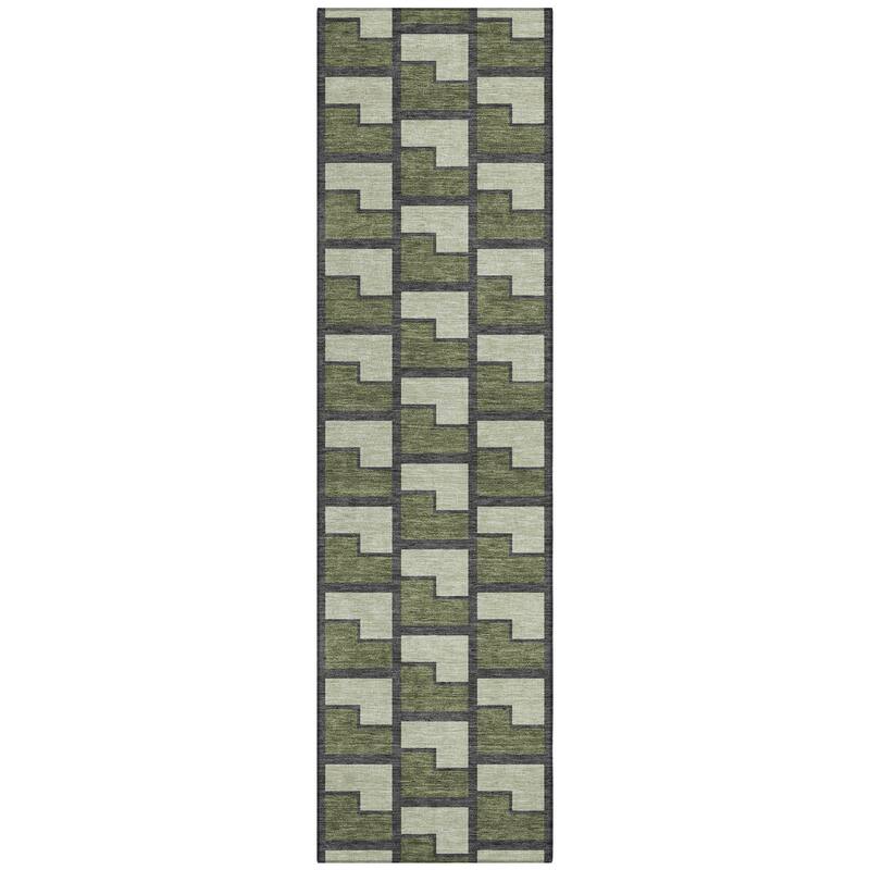 Machine Washable Indoor/ Outdoor Modern Cody Chantille Rug