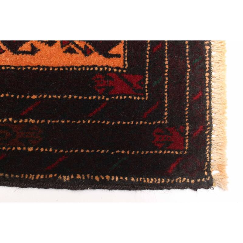 ECARPETGALLERY Hand-knotted Teimani Orange Wool Rug - 2'8 x 4'6