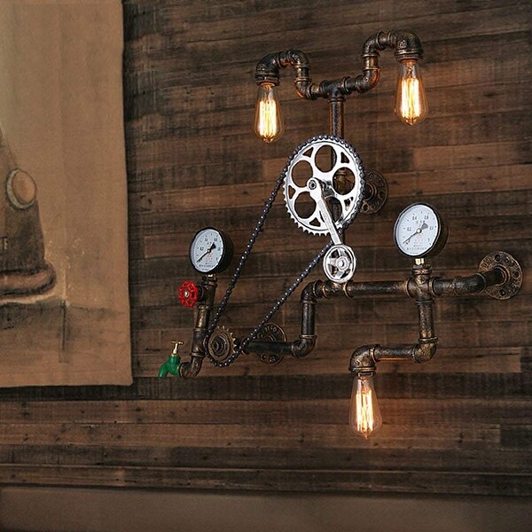 Farmhouse wall shop light fixture