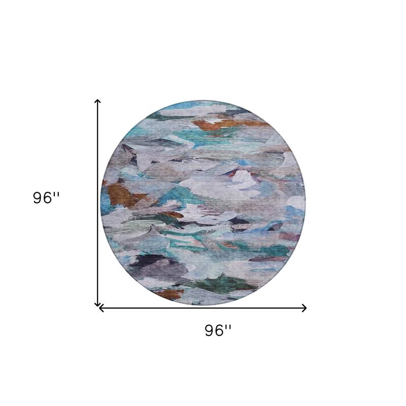 HomeRoots Abstract Transitional Rectangle Outdoor Rug