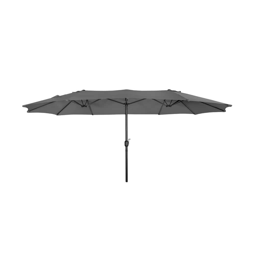 Johnn 15-foot Double-Sided Outdoor Patio Twin Umbrella