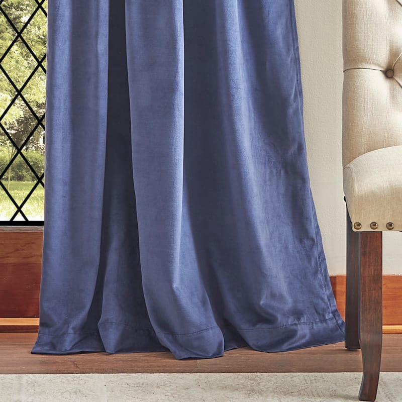 Martha Stewart Lucca Velvet Blackout Curtains - Panel Pair or Valance
